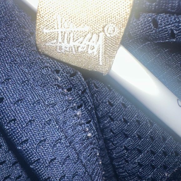 Stüssy RARE Navy/Orange Jersey Mesh Shirt Size XL Excellent Condition! - Picture 8 of 9